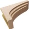 Ekena Millwork 10"W x 30"D x 20"H Classic Rockford Rough Cedar Woodgrain TimberThane Corbel, Primed Tan CORUR10X30X20ROCRCPR - alternate 5